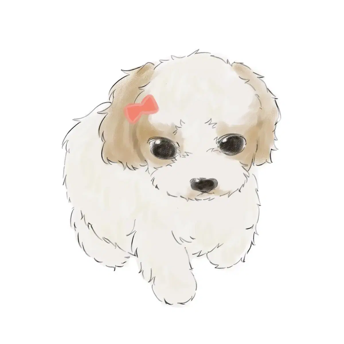 고양이 강아지 그림 그려드립니다!