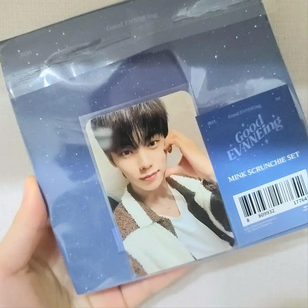 [evnne lee jeonghyeon] fanmeeting mink scrunchies photocard set