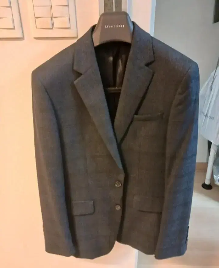 Basso Casual Jacket in Gray & Navy