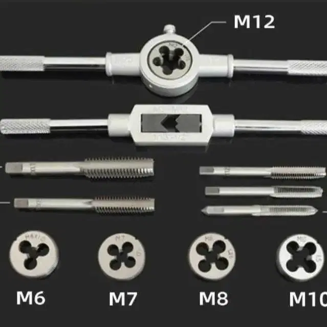 GE 드릴탭 20pcs 일자 나사탭 홀가공 드릴 탭핑비트