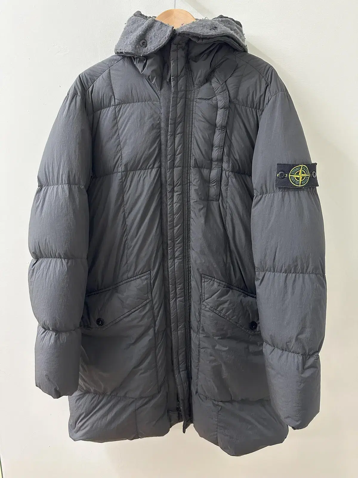 Stone Island Crinklaps Long Padded Black L (691570123)