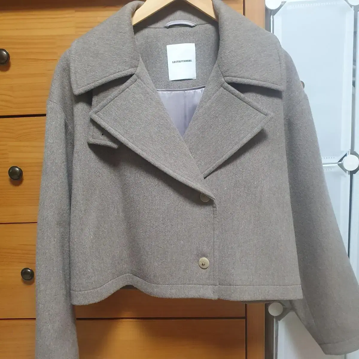 le17septembre 숏코트 Wide Collar Short Coat