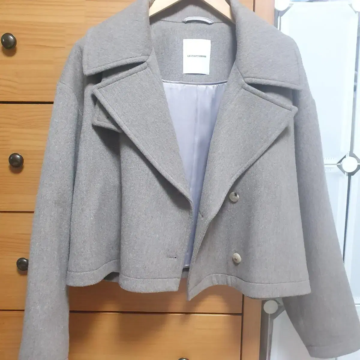 le17septembre 숏코트 Wide Collar Short Coat