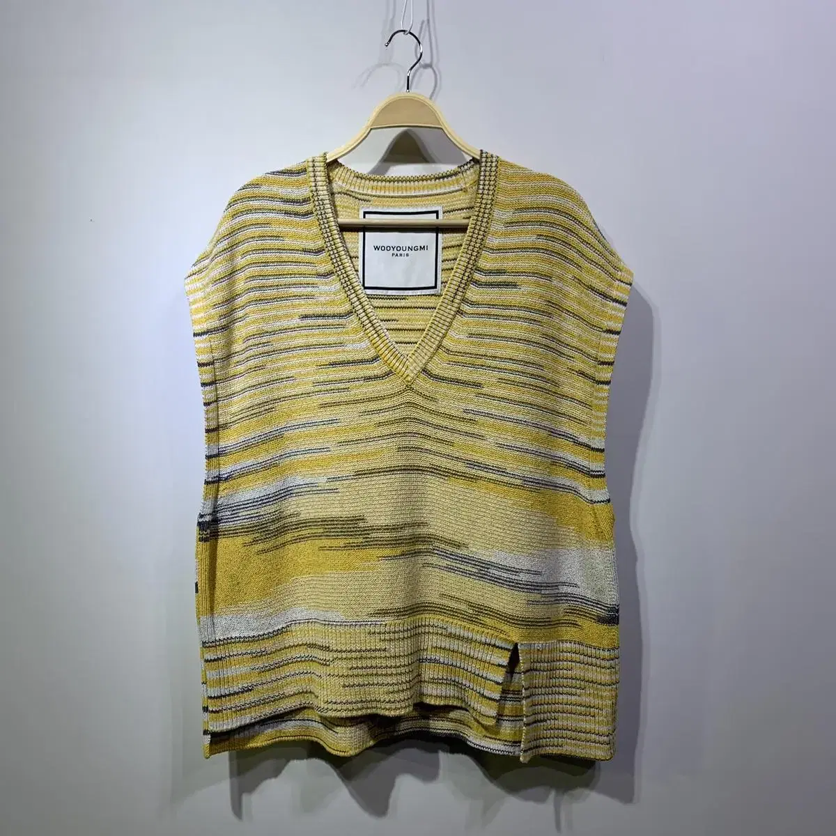 Genuine)WOOYOUNG US striped knit vest vest vest sells