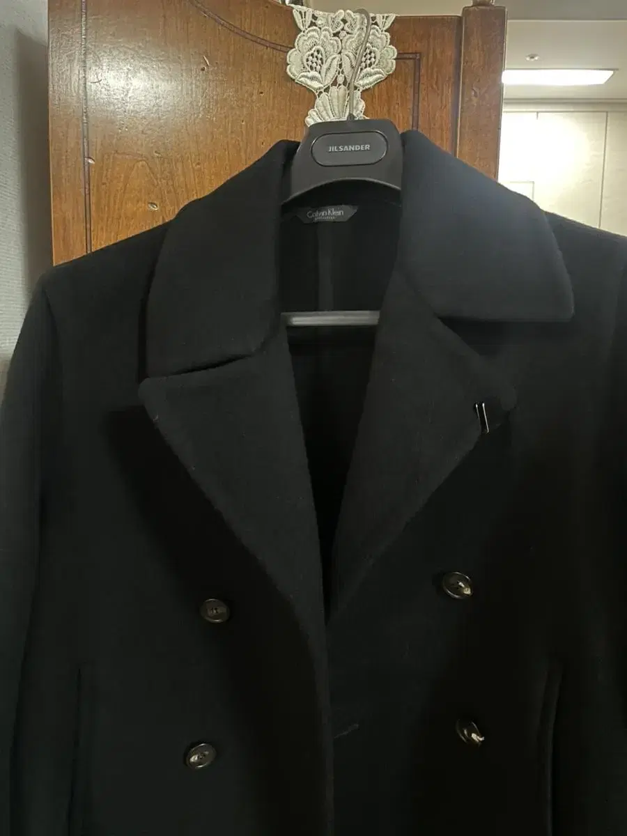 Calvin Klein Men's 100% Wool Peacoat (ITALY) collection