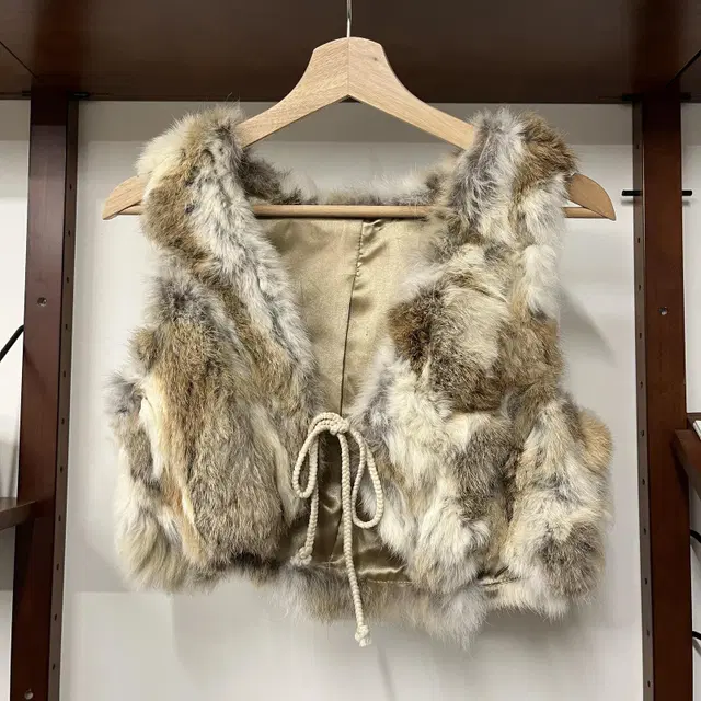 Rabbit fur vest