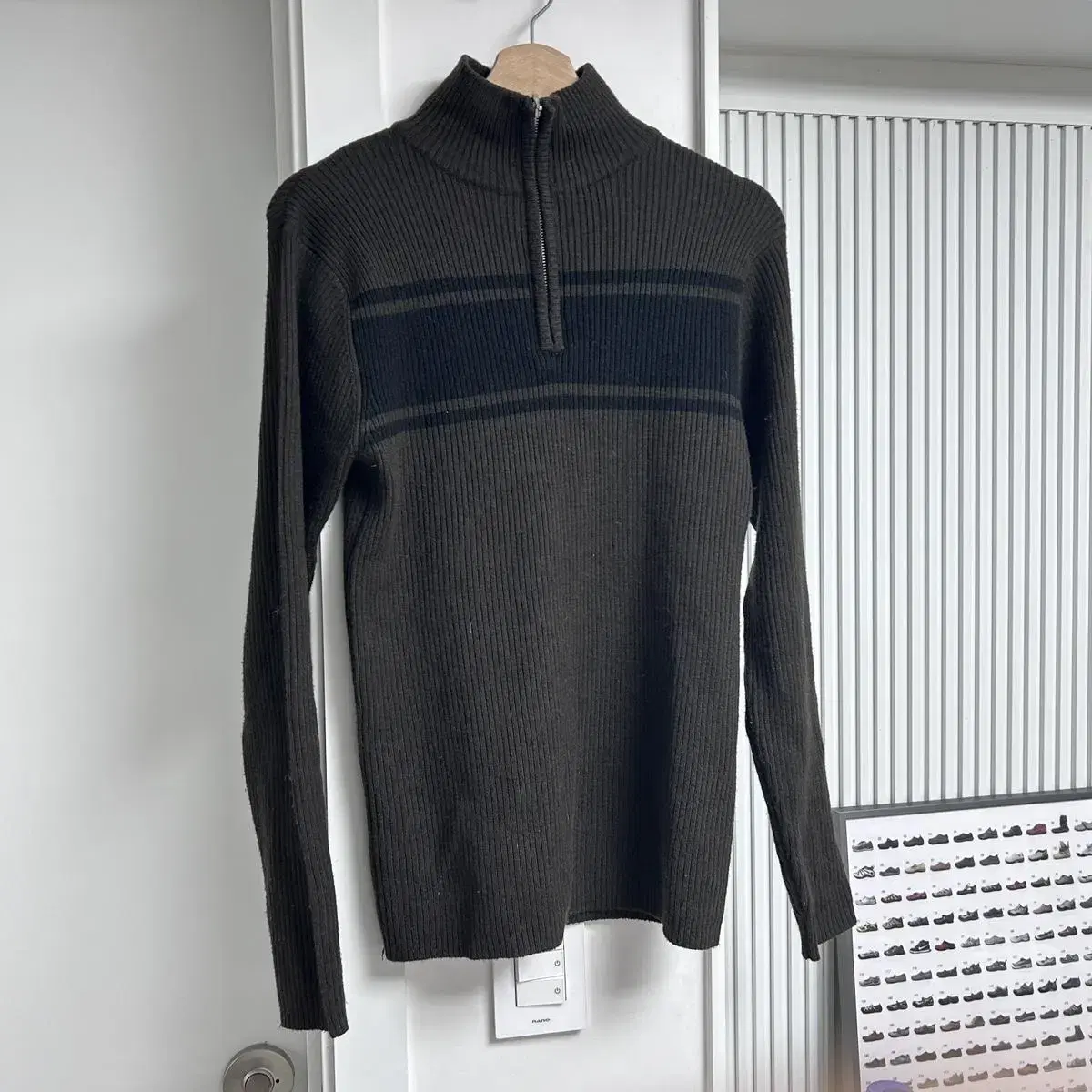 Half-zip knit