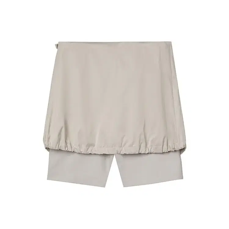 더오픈프로덕트 LAYERED SKIRT SHORTS, GRAY