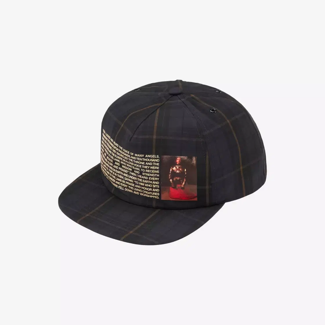 Genuine Supreme zone Of Arc 5-Panel Cap bloo Plaid - 23SS