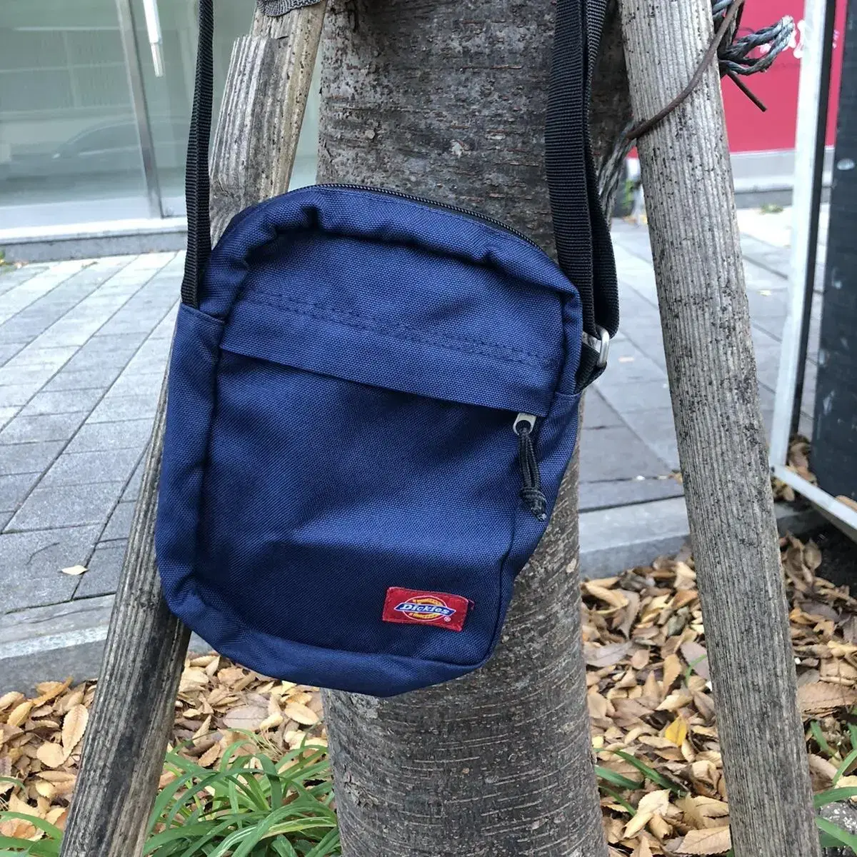 Vintage Dickies navy mini cross bag