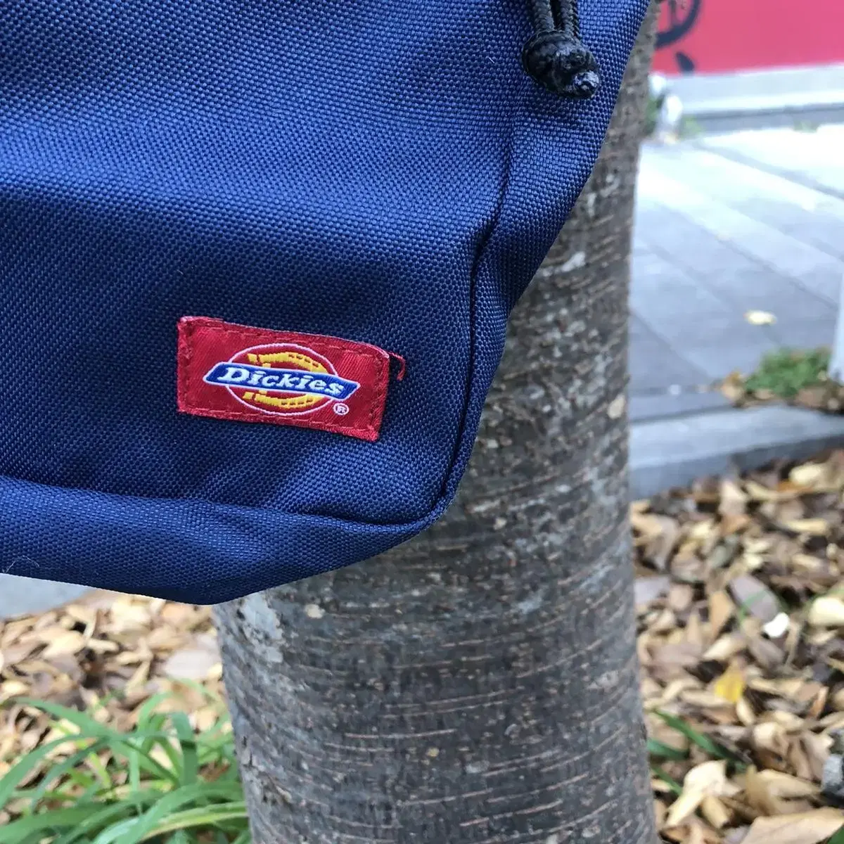 Vintage Dickies navy mini cross bag