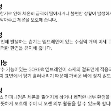 아이더 고어텍스 구스다운