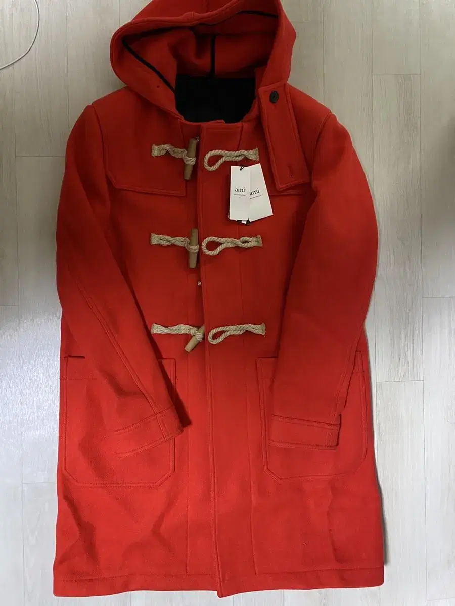 AMI Red Duffel Coat 50