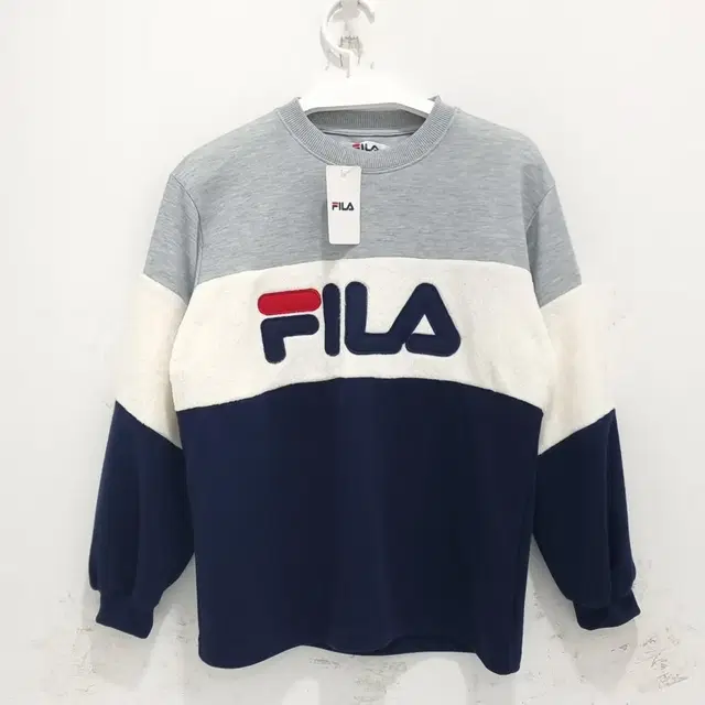 FILA 휠라 여성 맨투맨 여자 티셔츠 후리스 긴팔 L