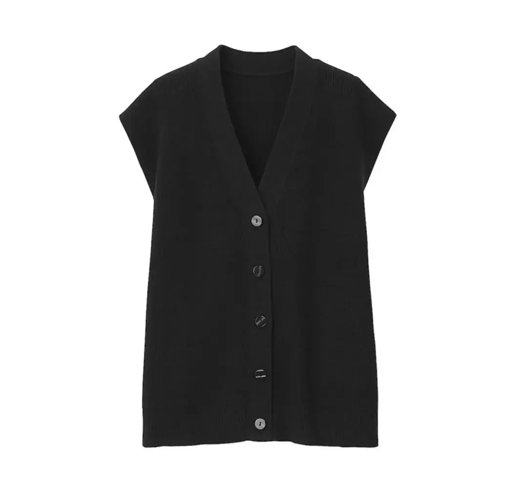 MUJI Shape-holding knit vest