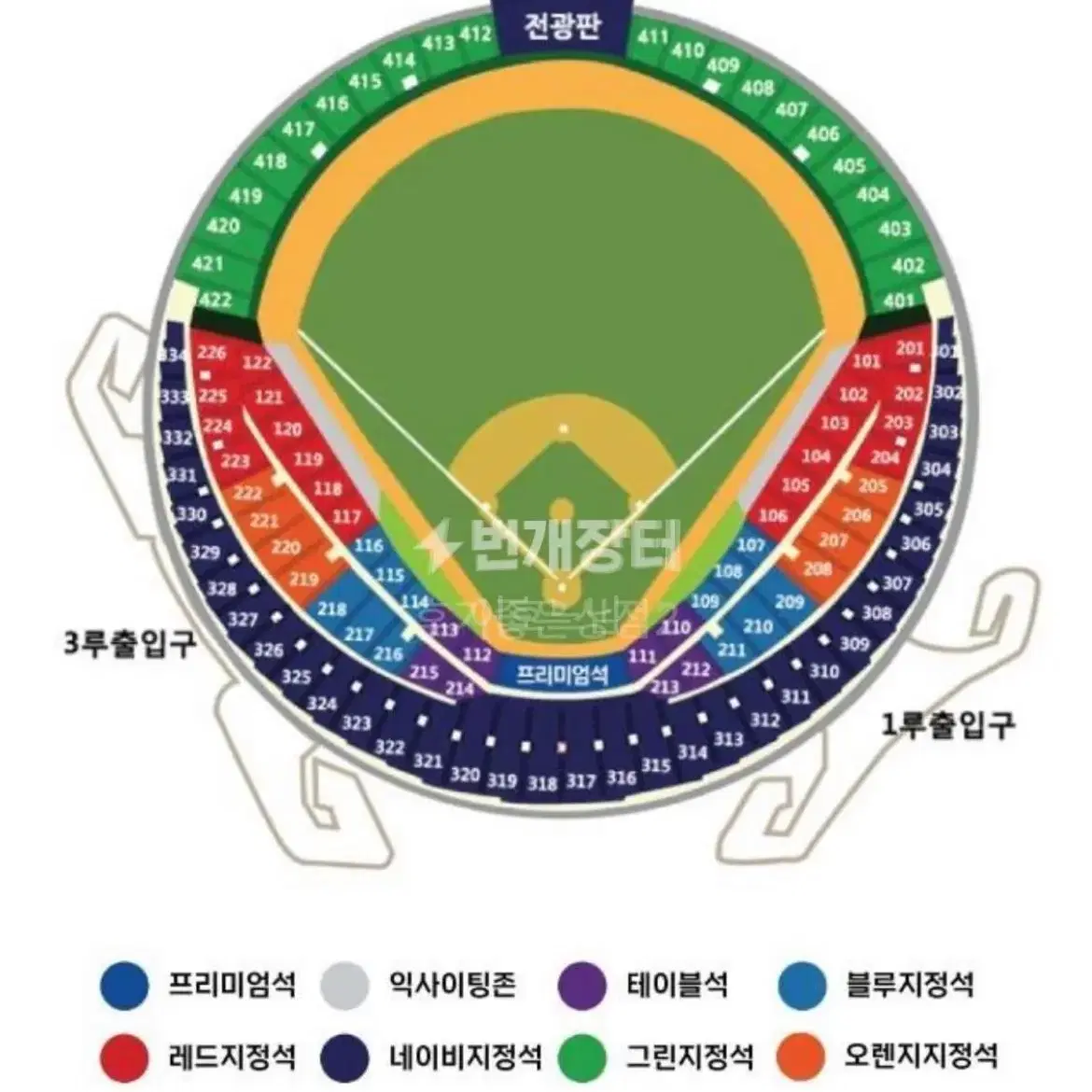 한국시리즈 5차전 그린석 구합니다