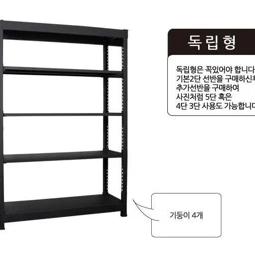 1200X450X2100 중고 경량랙 철제선반, 수납선반 조립식 앵글