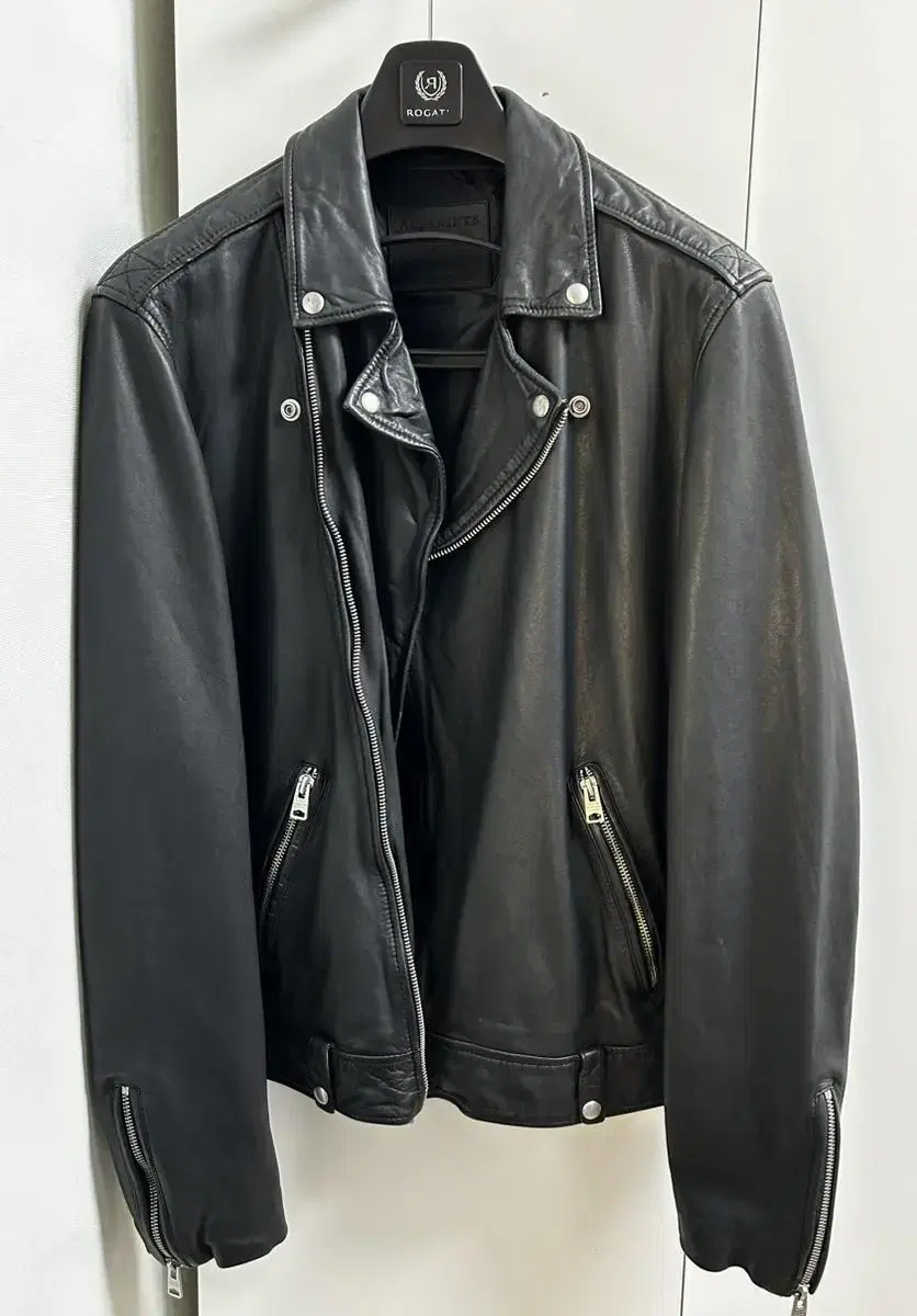 All Saints Leather Jacket L