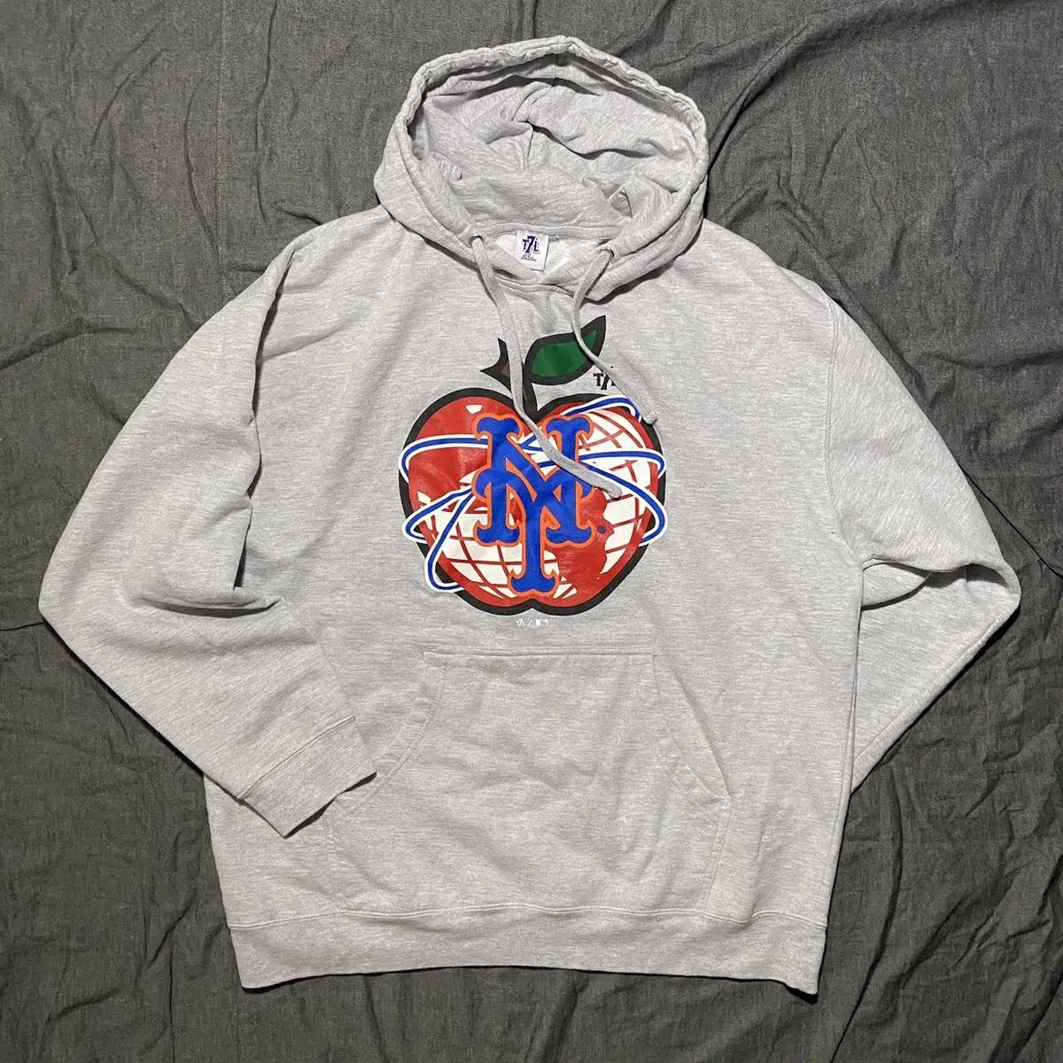 T7L NY METS Pullover Hood Shirts Sz XL