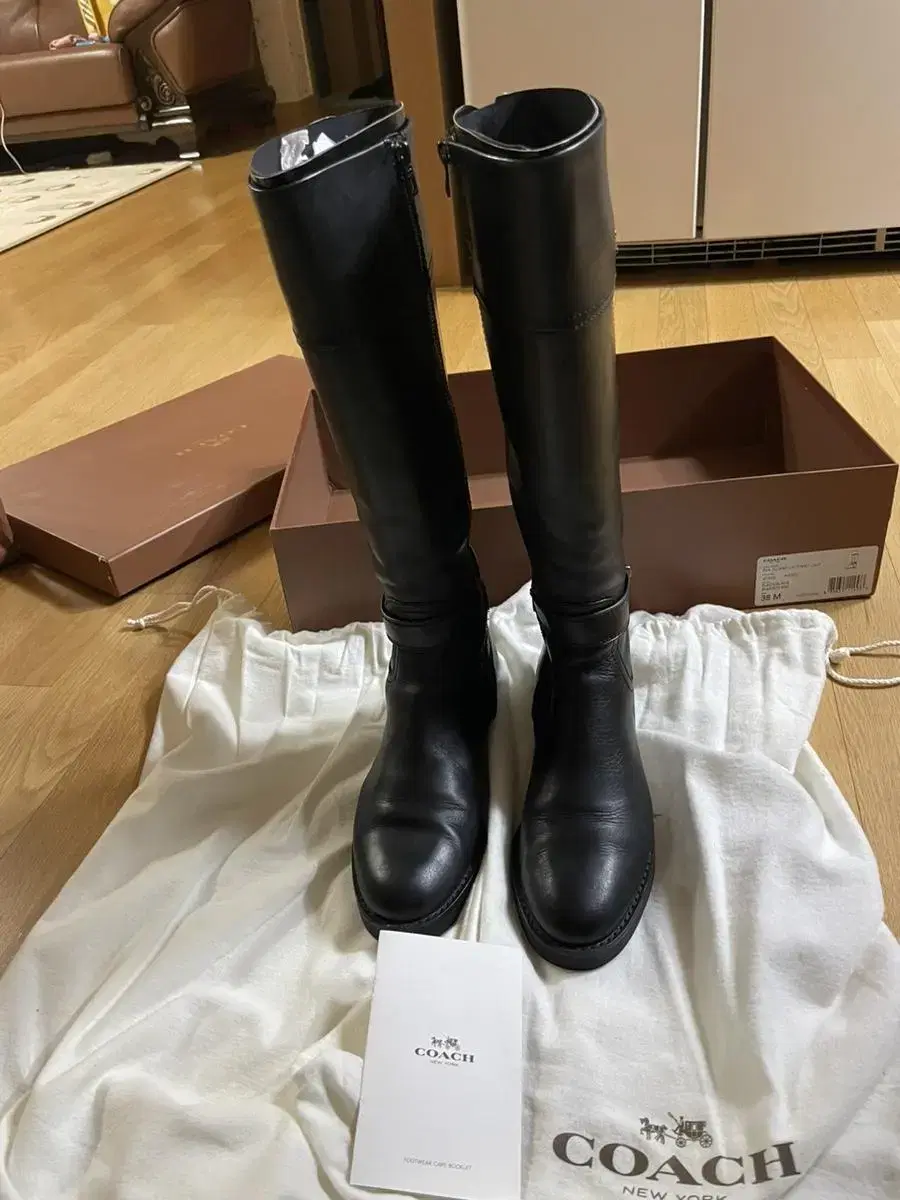 Coach Leather Long Boots 245