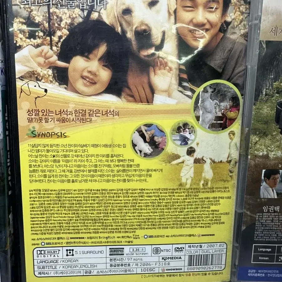 DVD 페이스메이커 김명민,천년학 오정해,마음이 유승호 개별가