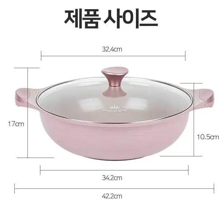 (새상품) 로얄그래프톤 로사 IH 세라믹냄비 전골 32cm