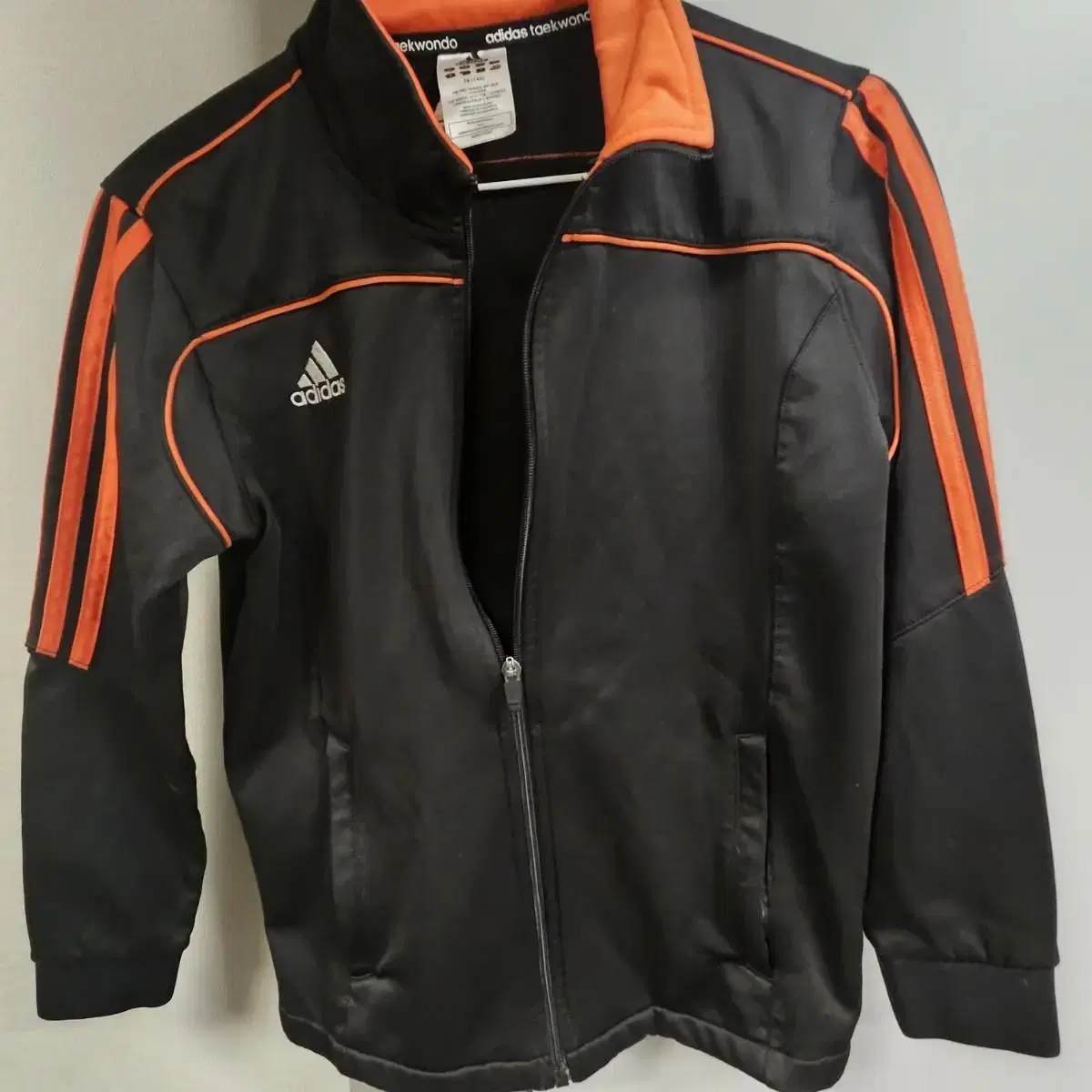 Adidas Black and Orange Jersey