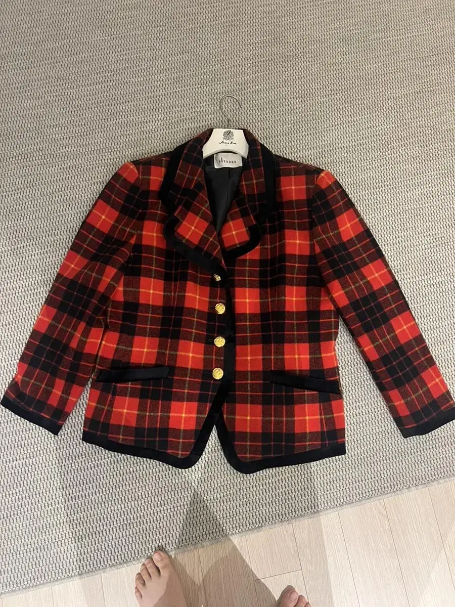 Tartan check vintage jacket (up to 55-66 vahn)