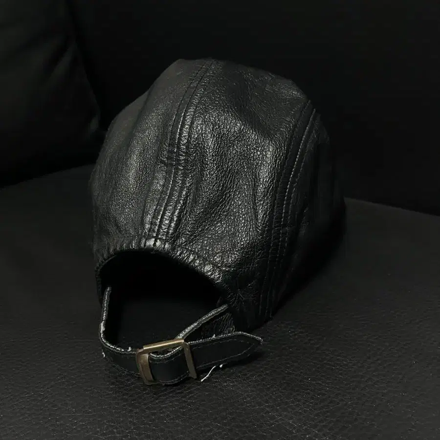 Von Dutch Black Leather Cap