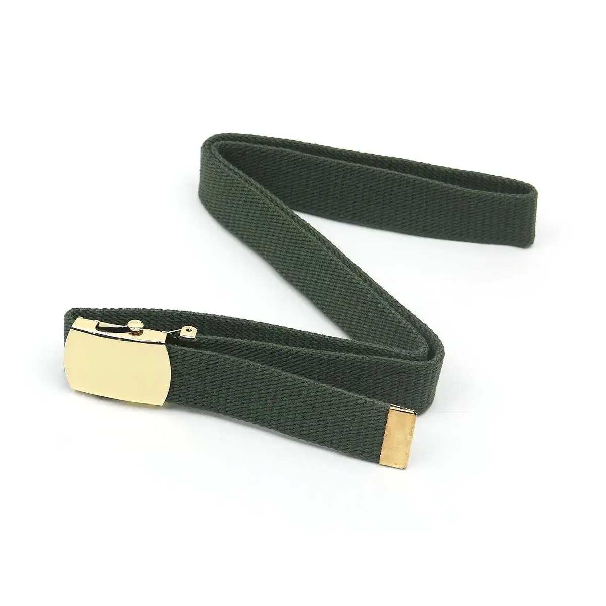 Keumjang buckle khaki casual belt / C013P -093