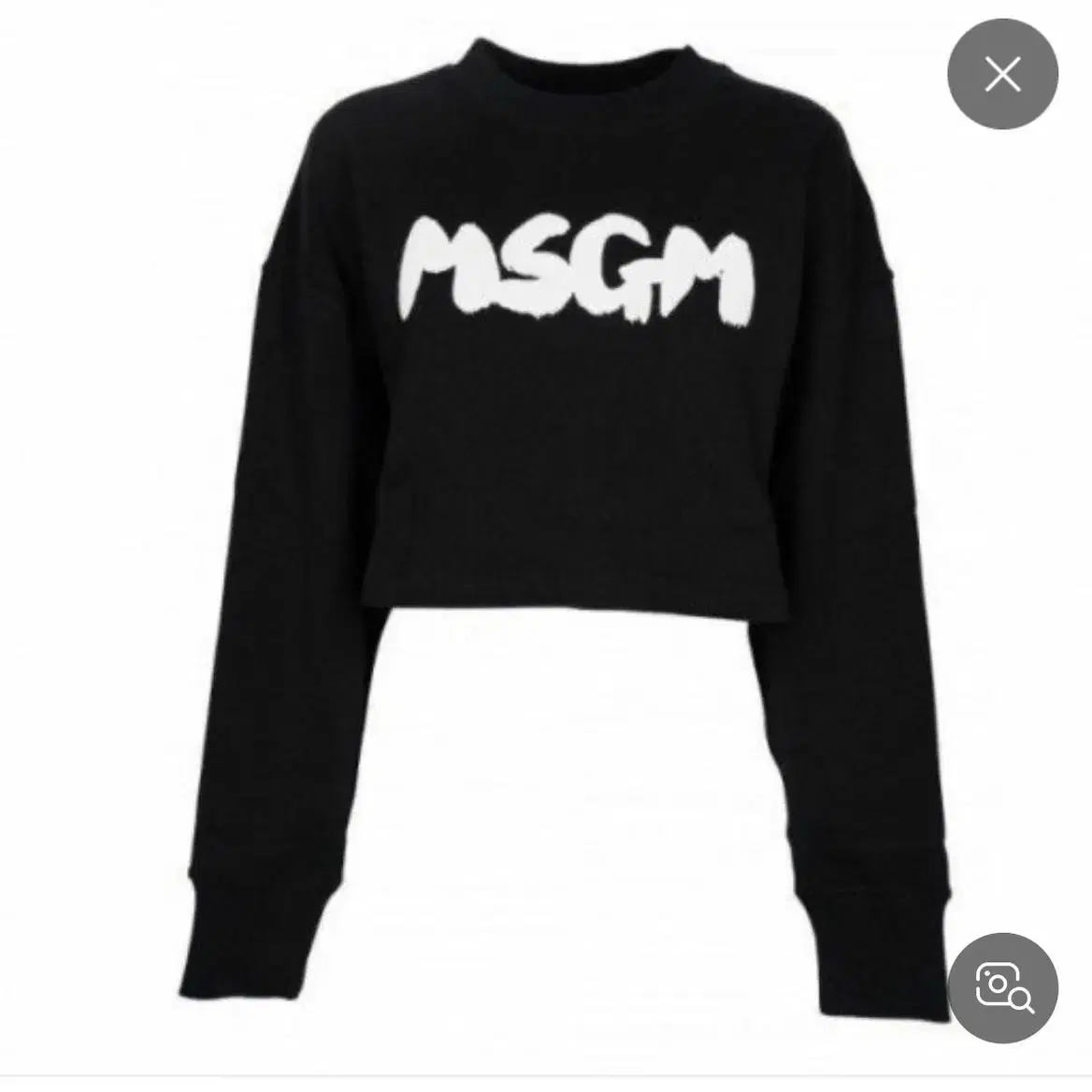 MSGM 크롭맨투맨