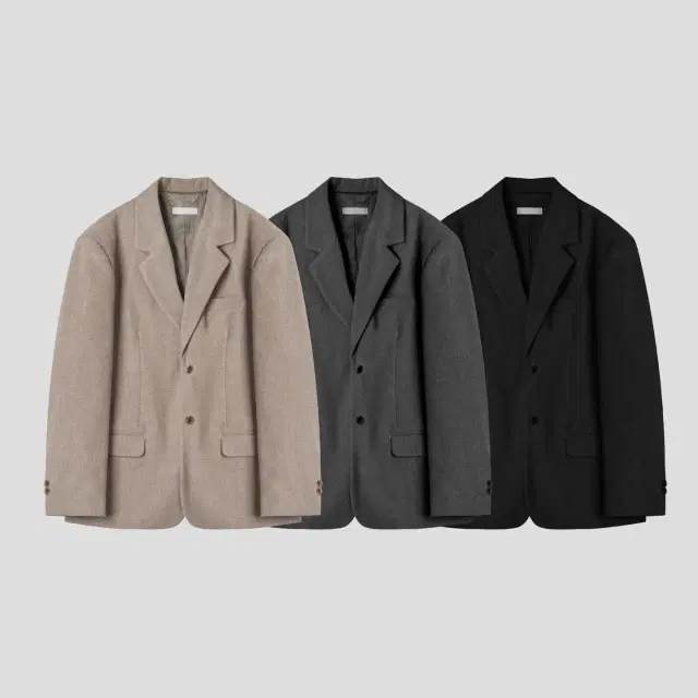 GC S4297 Mark Wool Wide Jacket 3color