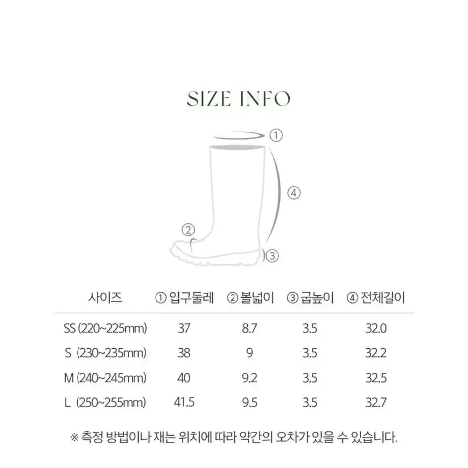 페이퍼플레인 여성용 미들 레인부츠 블랙 SS(220-225)