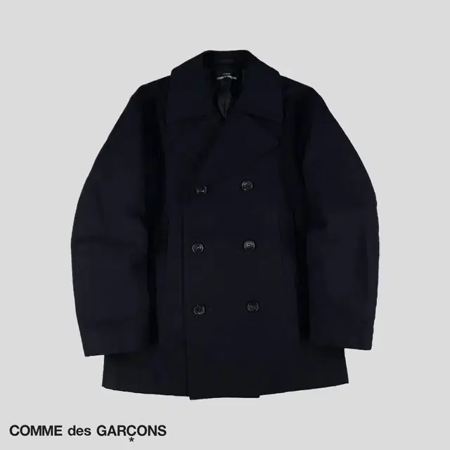 COMME DES GARCONS 꼼데가르송 트리콧 딥네이비 울100 더블