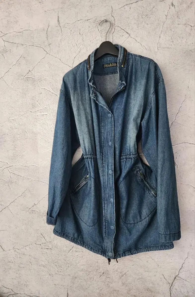 Vintage Denim Coat Shirt ONEPIECE 3 version Denim Nightwear Free size