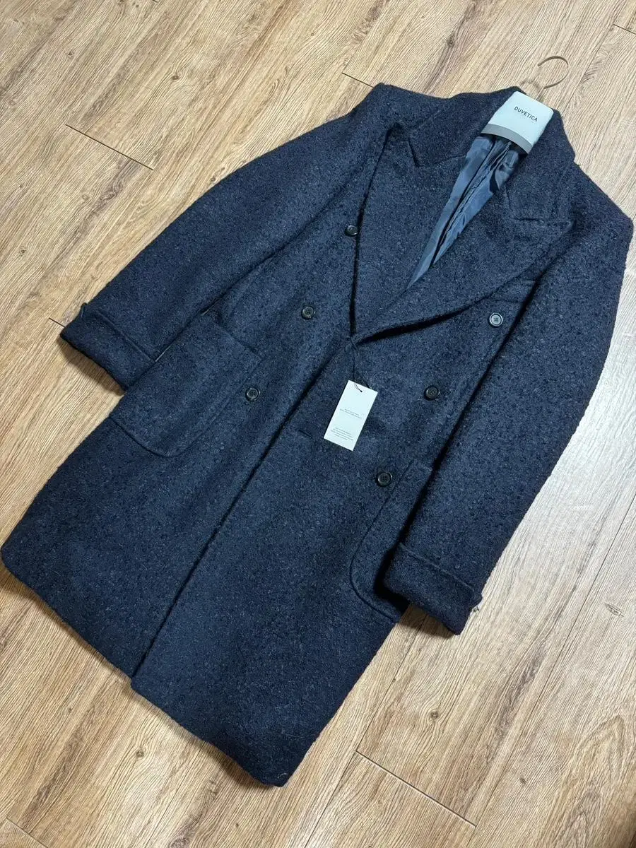 Mohair Heavy Wool Polo Coat 100 (L) Casentino, Alpaca