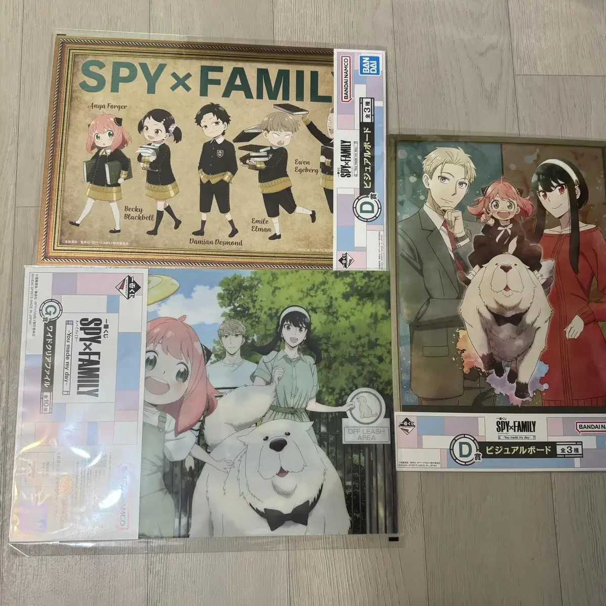 스파이패밀리 spy family 클리어보드,클리어파일 3종세트