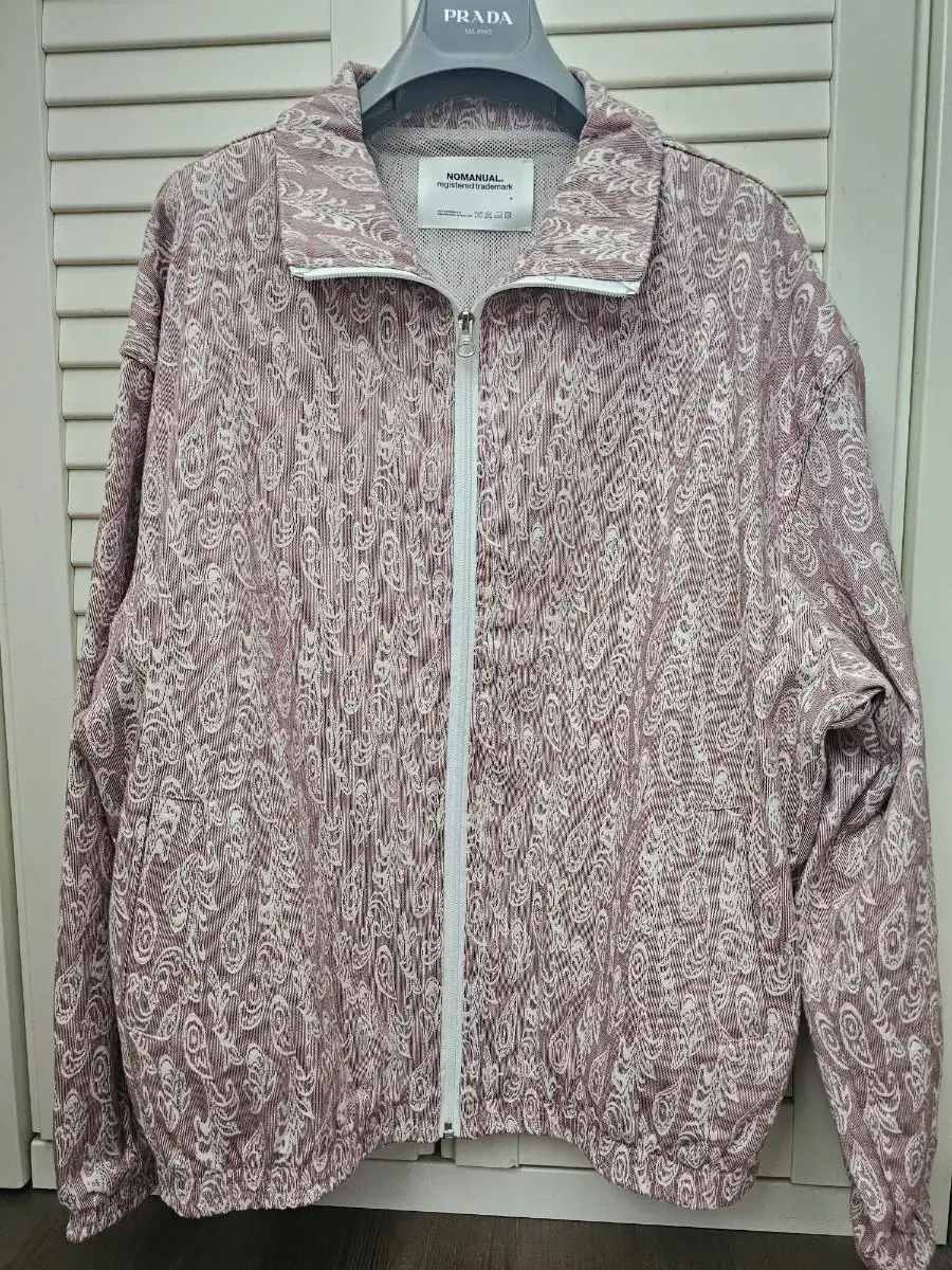 M) Nomanual Nomanual Pink Paisley Track Top Jacket Bomber