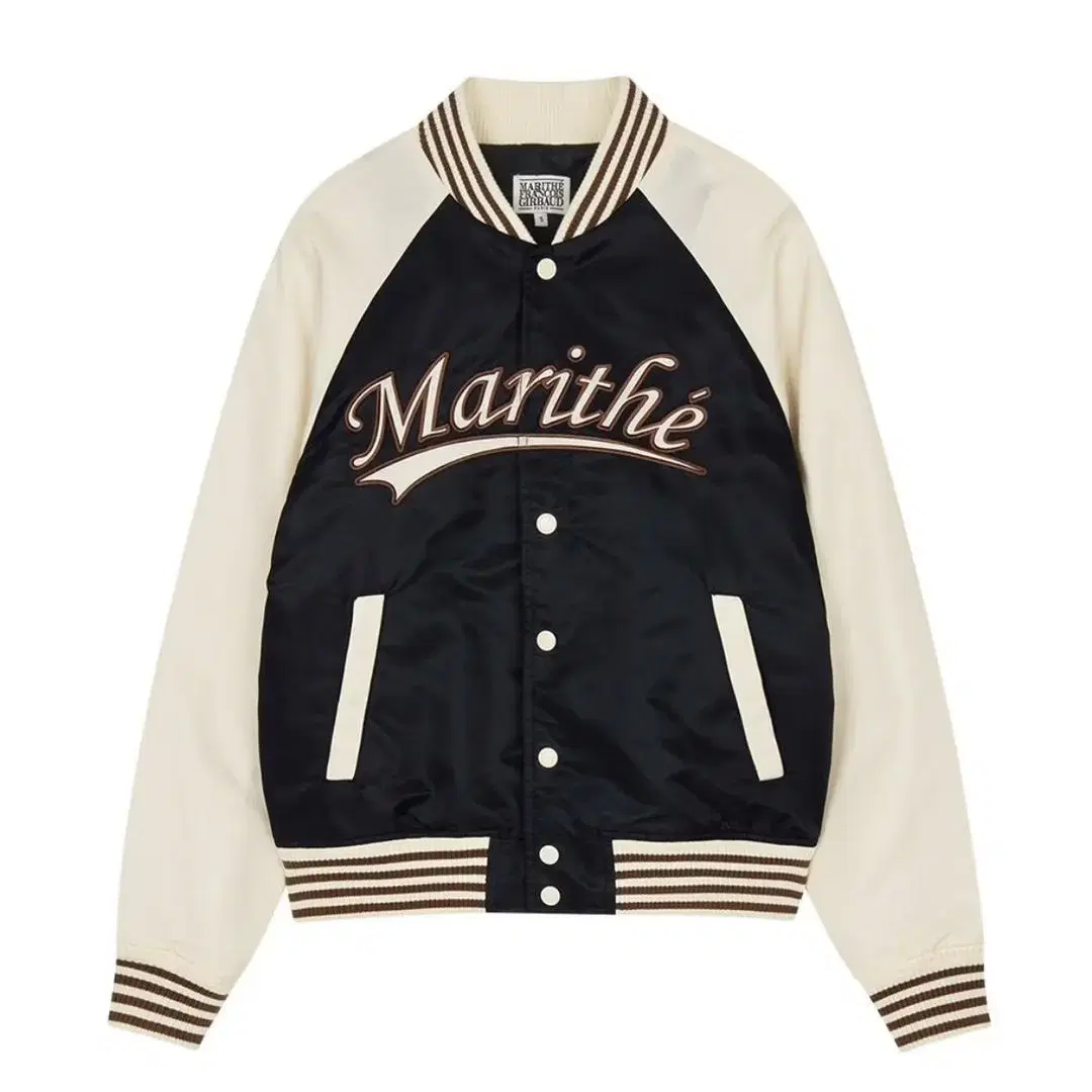 마리떼 glossybaseball jacket navy (m)