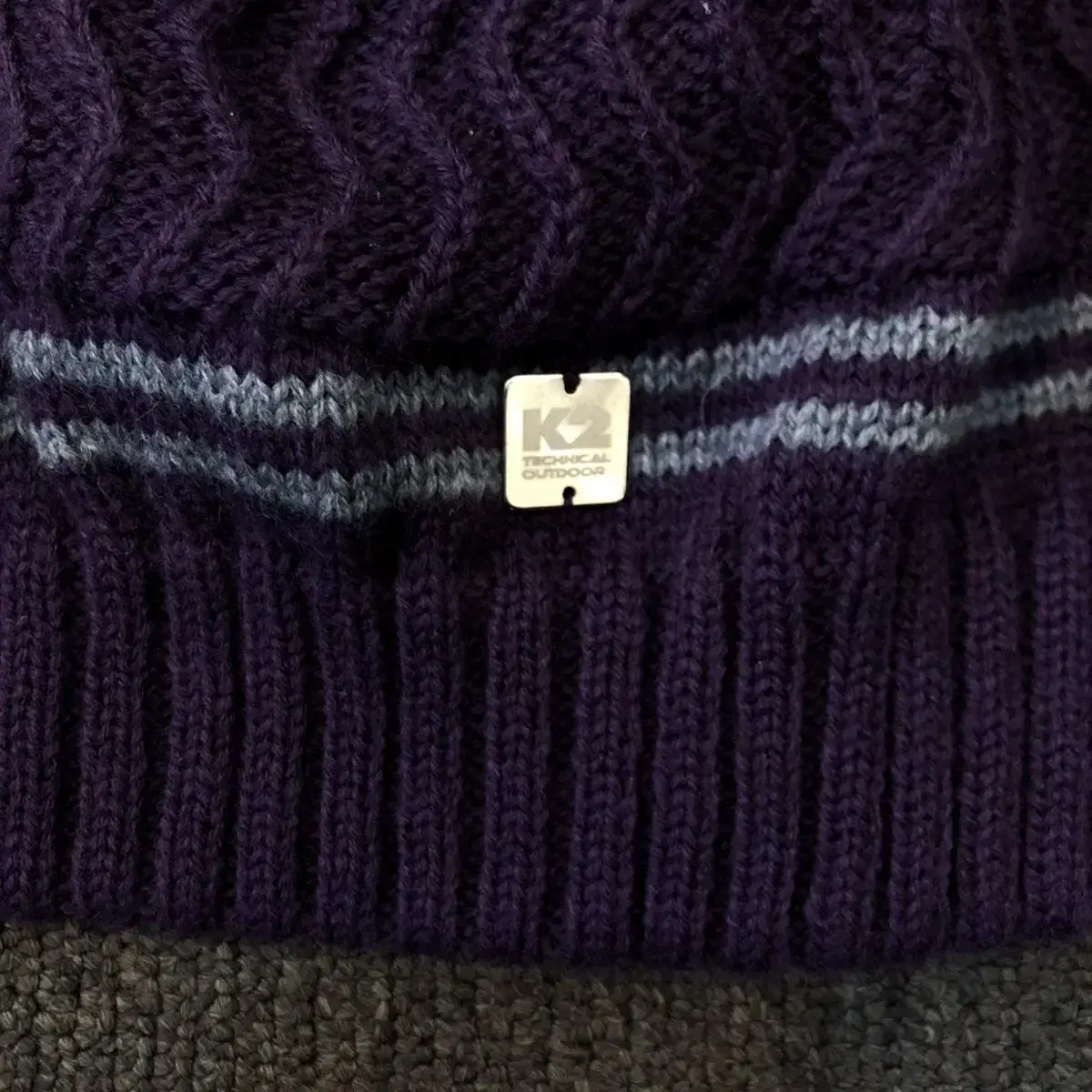 Vintage K2 purple knit beanie