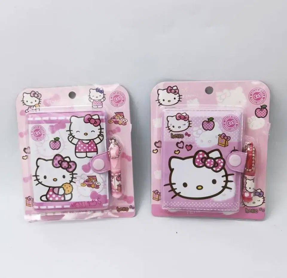 Sanrio Kitty Mini Notebook Ballpoint Pen Set Hello Kitty Notebook Set