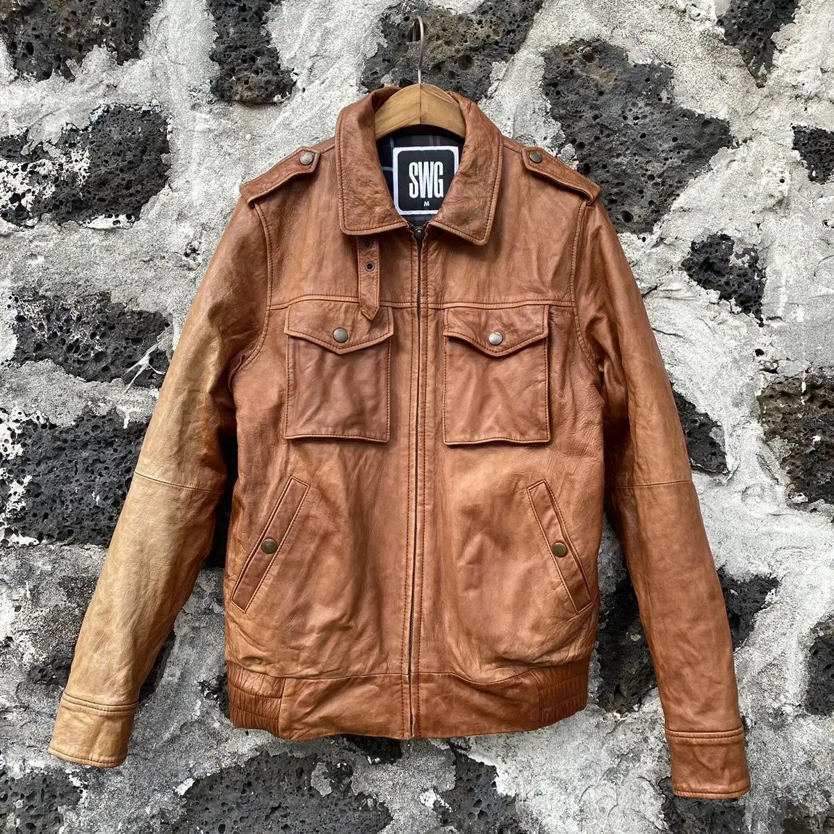 (M) Swagger swagger sheepskin jacket