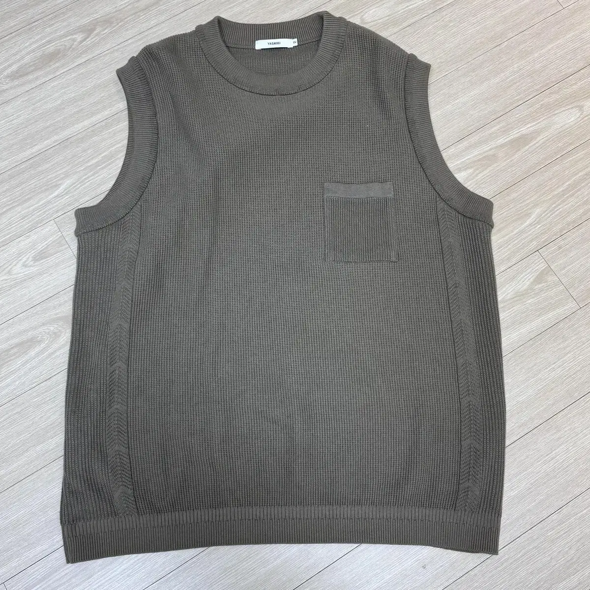 야시키 YASHIKI 20SS Wakakusa Knit Vest  카키