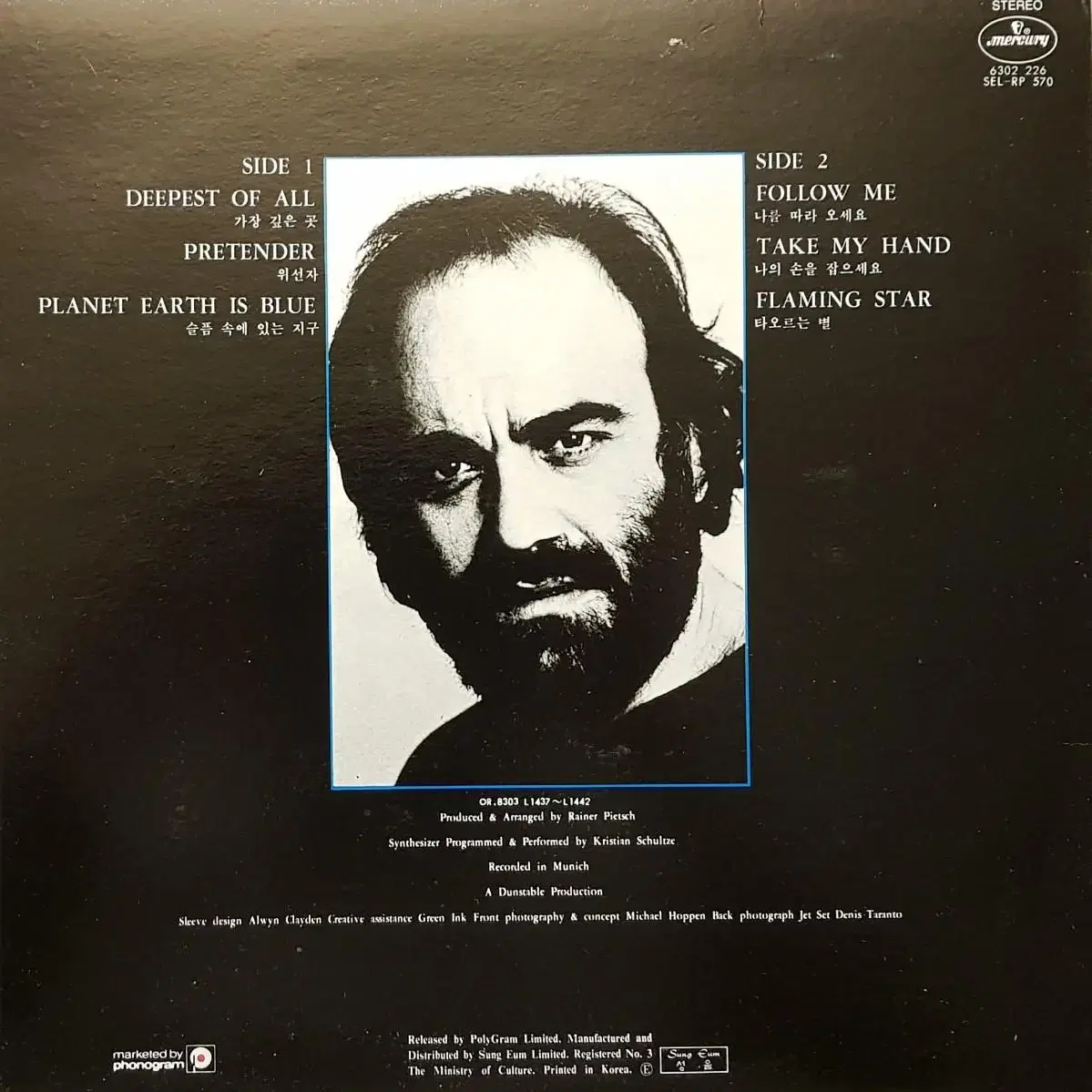 국내라이센스반/Demis Roussos LP