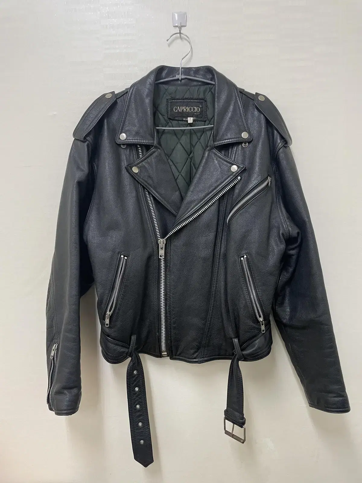 CAPRICCIO Short Perfecto Leather Rider Leather Jacket XL 100-103