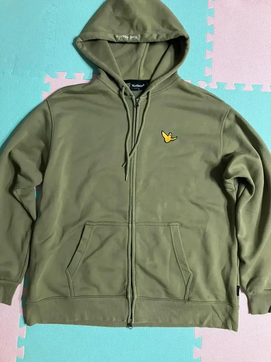 MarkGonzalez Hooded zip-up L khaki