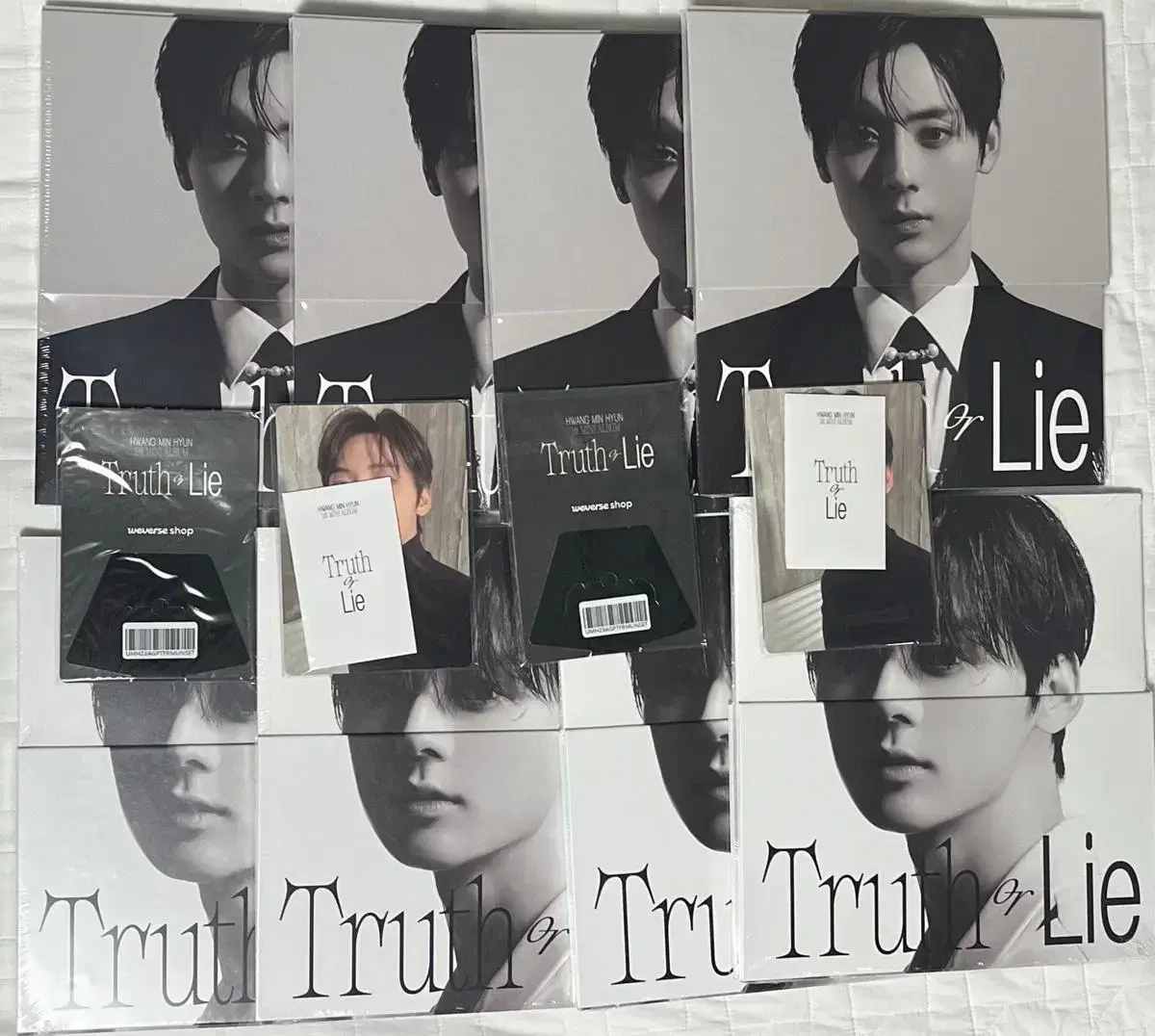 황민현 truth or lie 앨범 초두 미개봉 + 위버스 특전