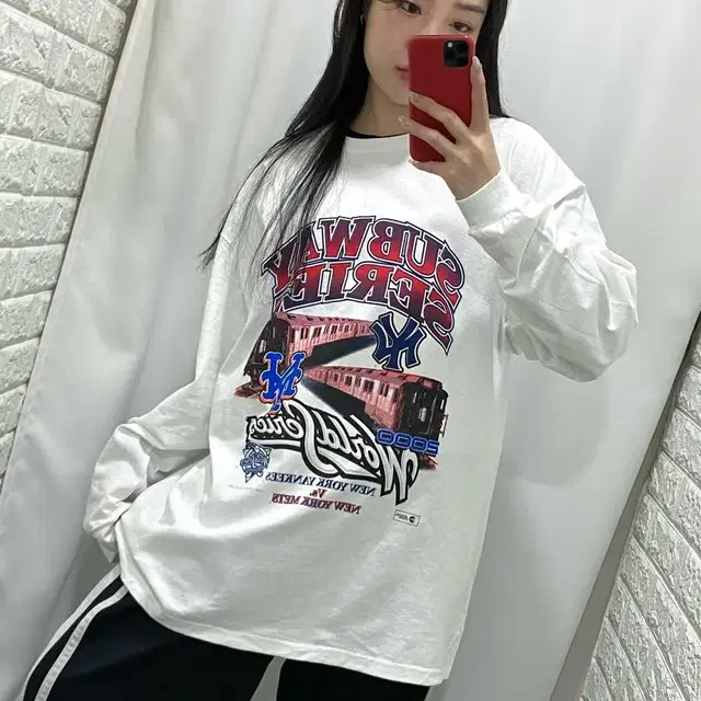 00s 뉴욕 양키즈 MLB 서브웨이 시리즈 롱슬리브