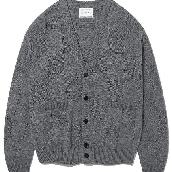 비바스튜디오 oversized check cardigan L