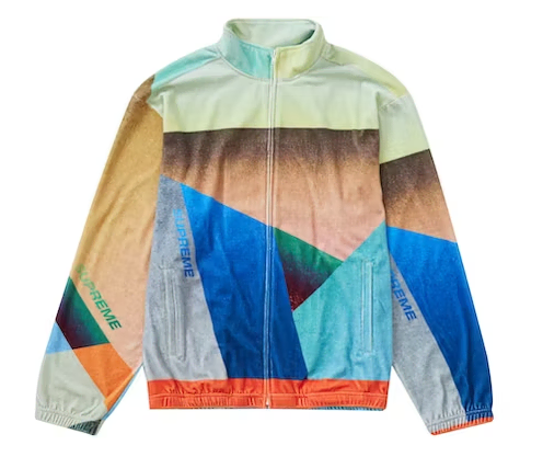 M,L,XLSupreme Geo Velour Track Jacket Multicolor - 23SS